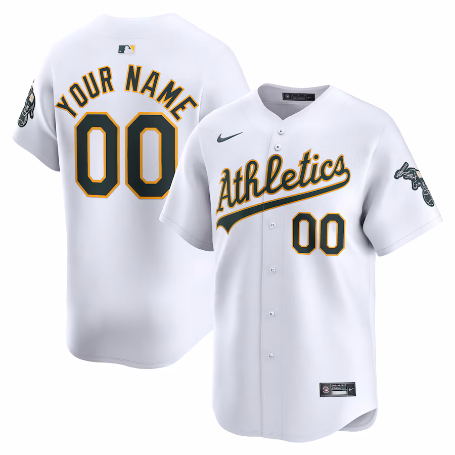Youth Athletics Nike White Home Limited Custom Jersey - Jersey