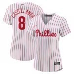 Women's Philadelphia Phillies Nick Castellanos Nike White Home Replica Player Jersey - Jersey
