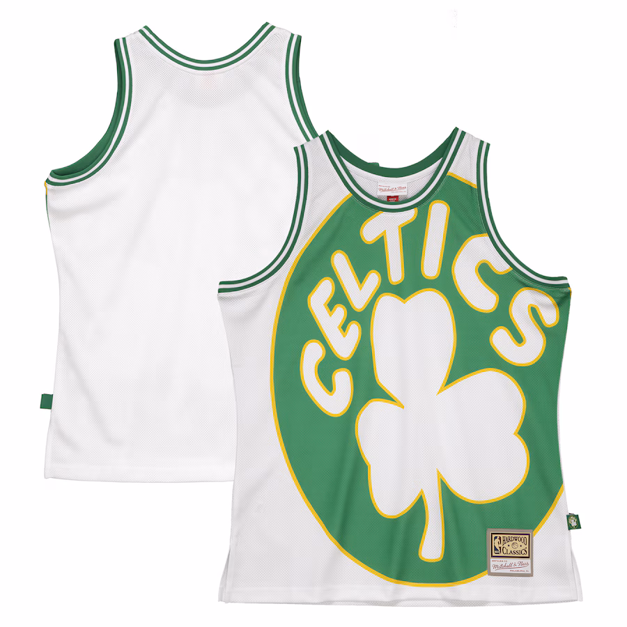 Men's Boston Celtics  Mitchell & Ness White Hardwood Classics Blown Out Fashion Jersey - Jersey