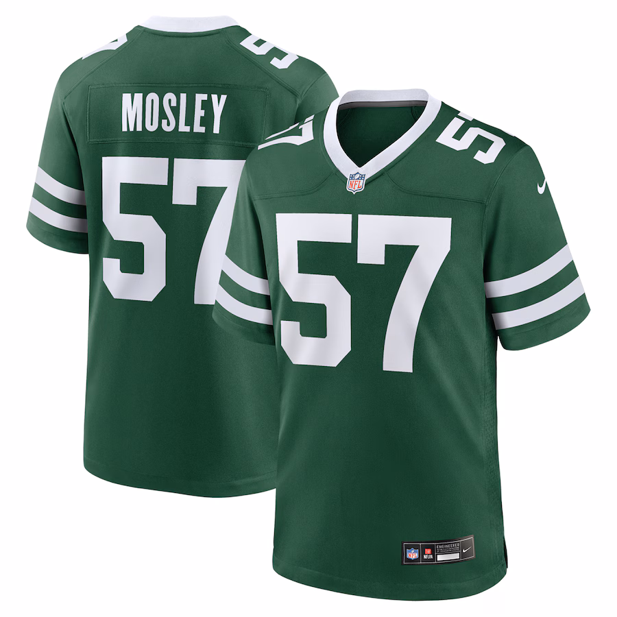 Men's New York Jets C.J. Mosley Nike Legacy Green Team Game Jersey - Jersey
