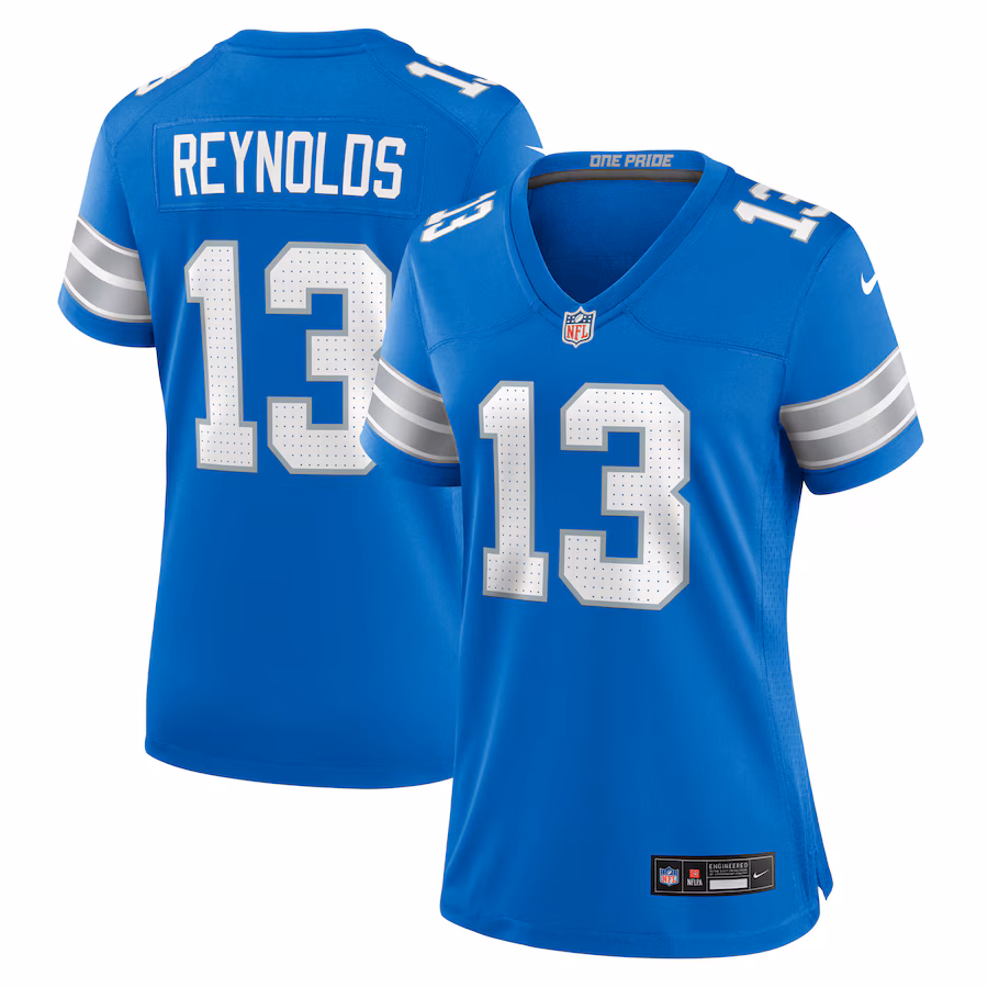 Women's Detroit Lions Craig Reynolds Nike Blue Team Game Jersey - Jersey