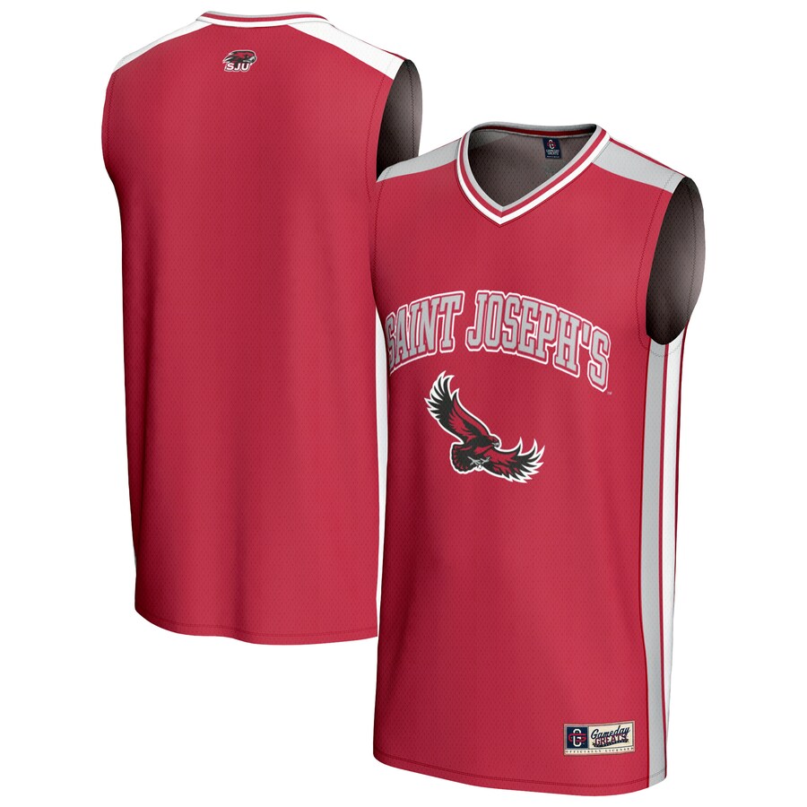 Youth GameDay Greats  Crimson Saint Joseph's Hawks Basketball Jersey - Jersey