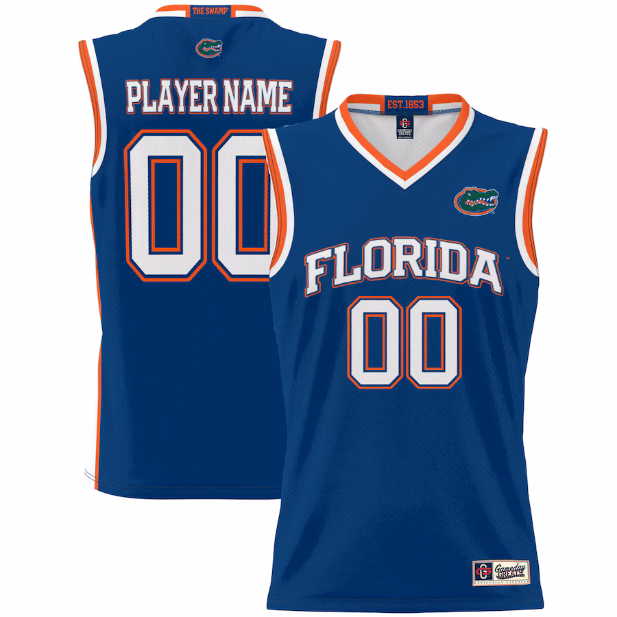 Florida Gators Unisex NIL Pick-A-Player Lightweight Men's Basketball Jersey - Royal - Jersey
