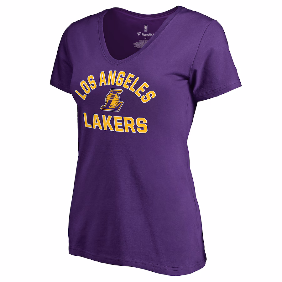 Women's Los Angeles Lakers Purple Overtime T-Shirt - Jersey