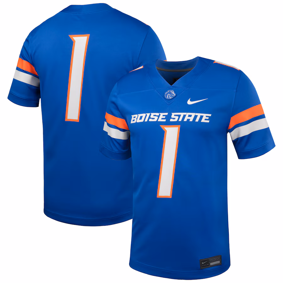 #1 Boise State Broncos Nike Untouchable Football Jersey - Royal - Jersey