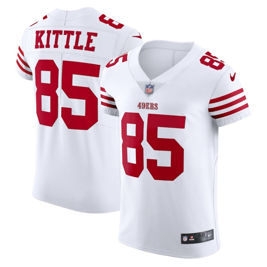 Men's San Francisco 49ers George Kittle Nike White Vapor Elite Jersey - Jersey