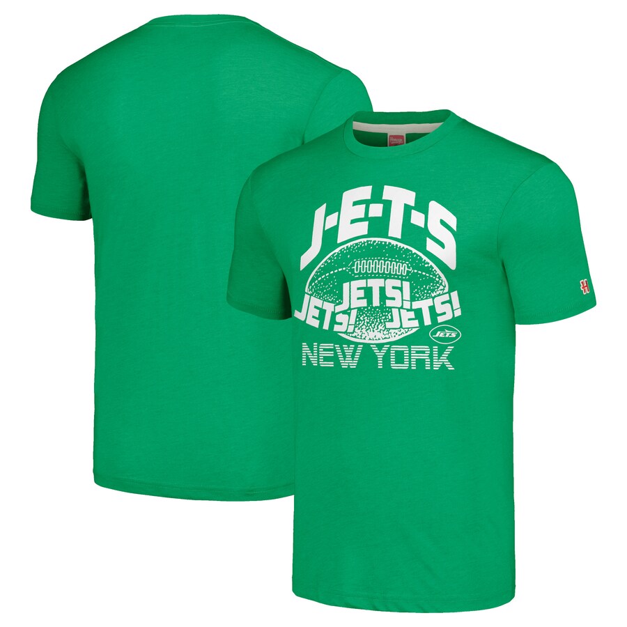 Unisex New York Jets  Homage Green J-E-T-S Tri-Blend T-Shirt - Jersey
