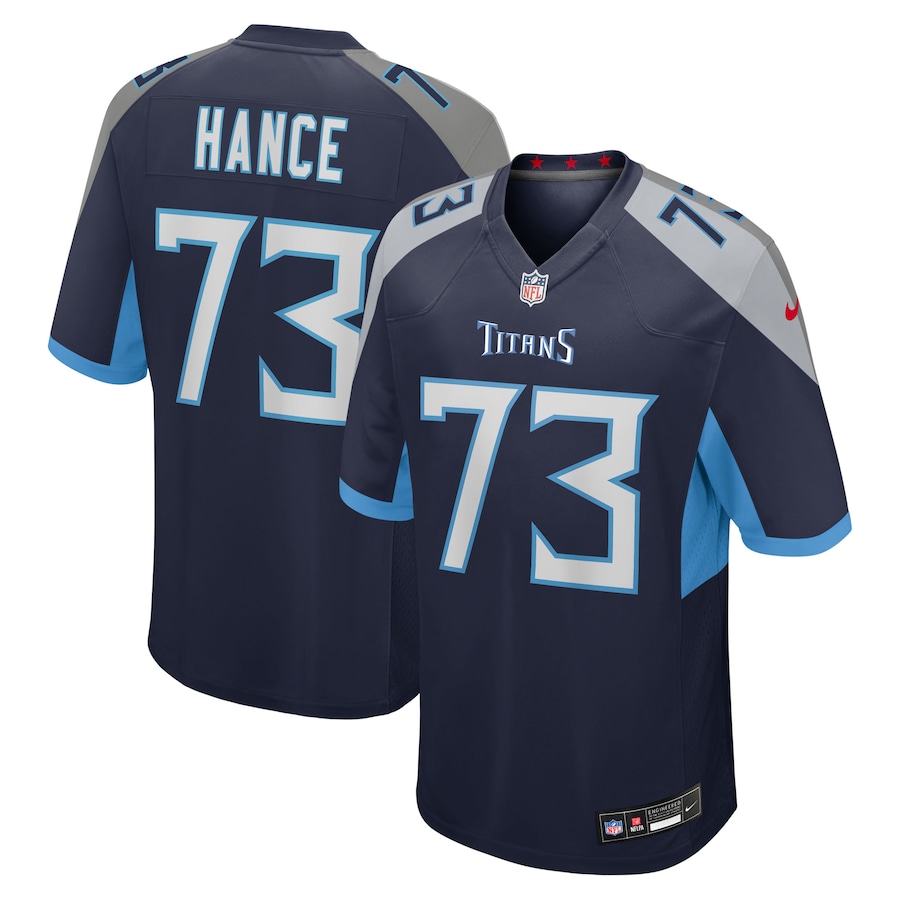 Men's Tennessee Titans Blake Hance Nike Navy Team Game Jersey - Jersey