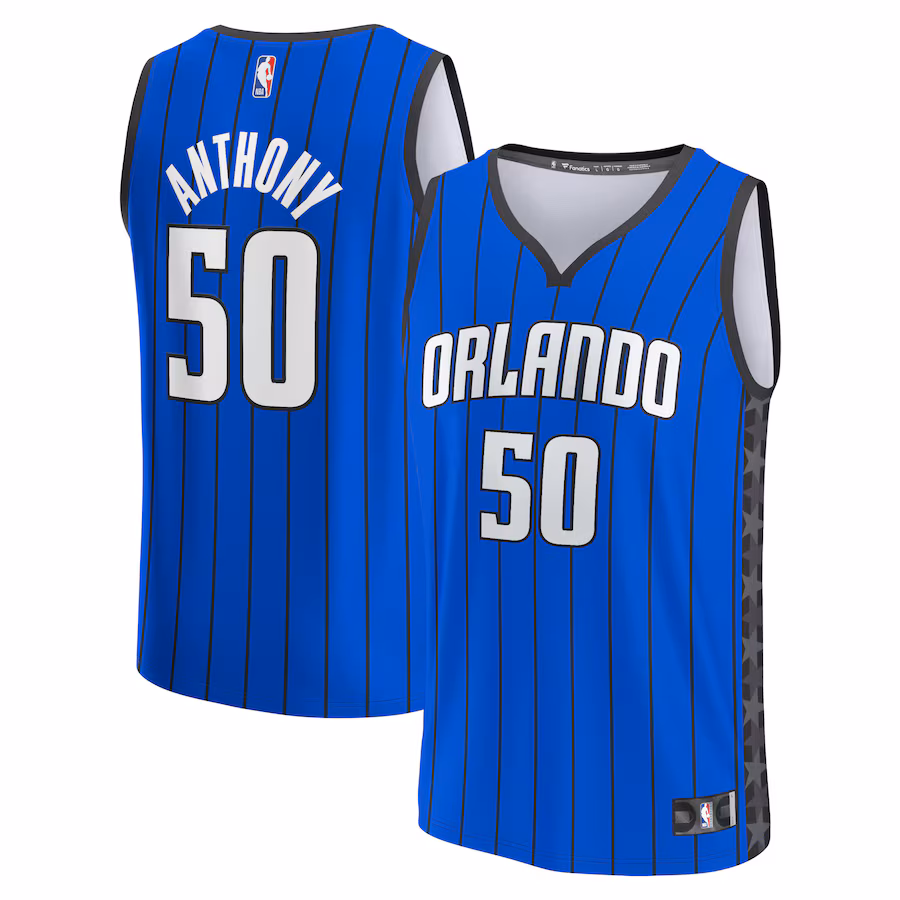 Men's Orlando Magic Cole Anthony Fanatics Blue Fast Break Replica Player Jersey - Statement Edition - Jersey