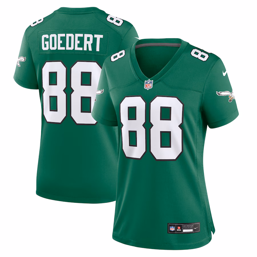 Women's Philadelphia Eagles Dallas Goedert Nike Kelly Green Alternate Game Jersey - Jersey