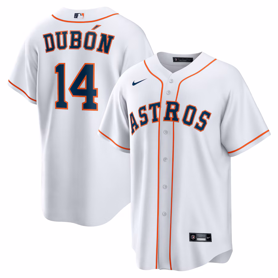 Men's Houston Astros Mauricio Dubon Nike White Home Replica Jersey - Jersey