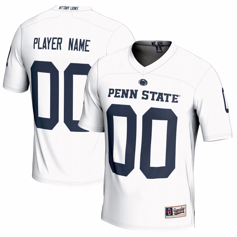 Penn State Nittany Lions GameDay Greats NIL Pick-A-Player Football Jersey - White - Jersey