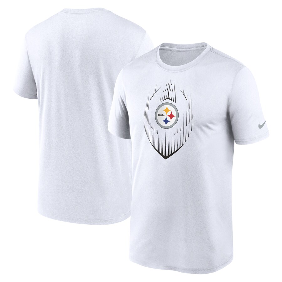 Men's Pittsburgh Steelers Nike White Primetime Legend Icon Performance T-Shirt - Jersey