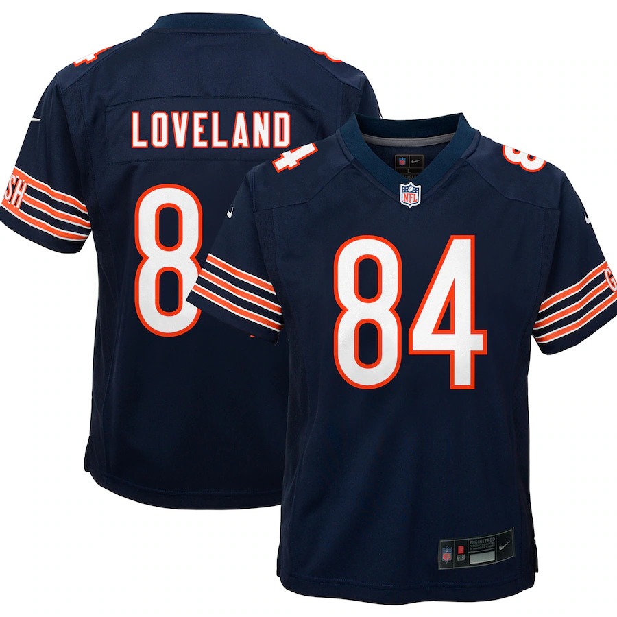 Youth Chicago Bears Colston Loveland Nike Navy Game Jersey - Jersey