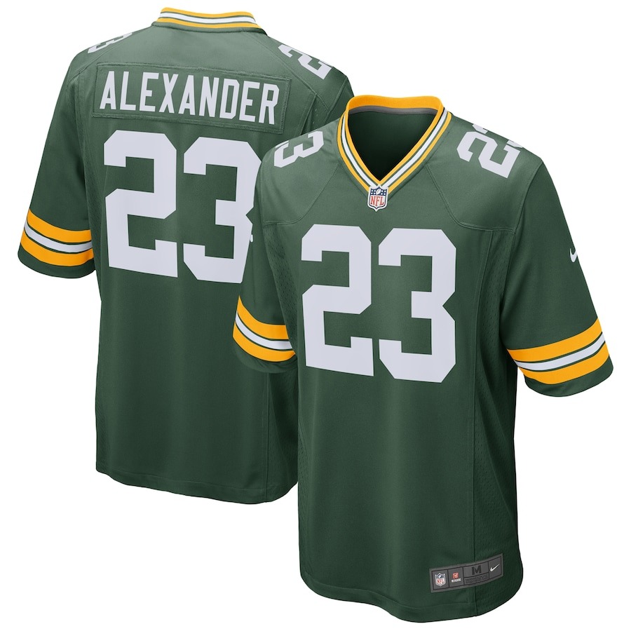 Men's Green Bay Packers Jaire Alexander Nike Green Game Jersey - Jersey