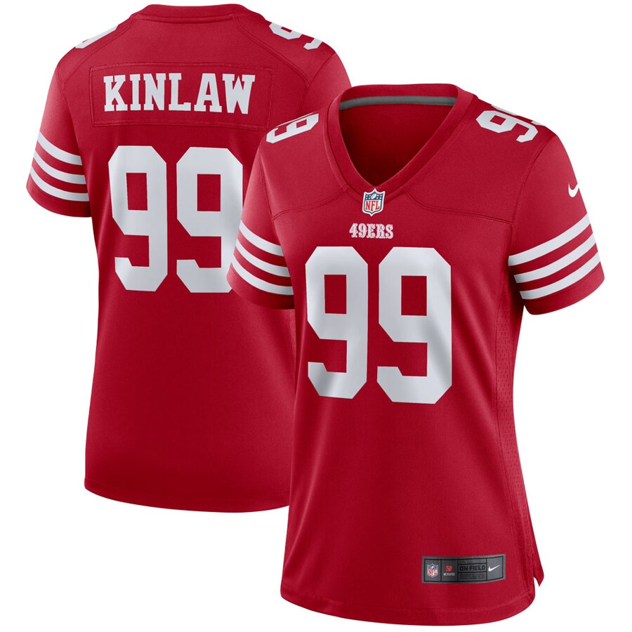 Women's San Francisco 49ers Javon Kinlaw Nike Scarlet Player Jersey - Jersey