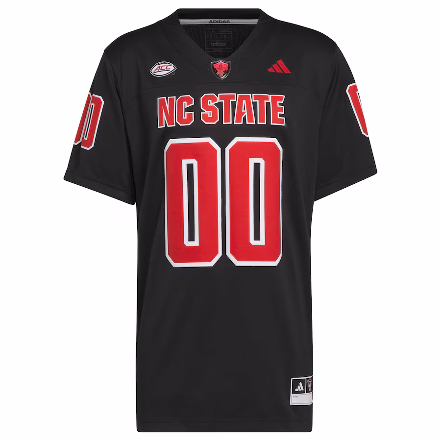 Men's adidas #00 Black NC State Wolfpack Premier Strategy Jersey - Jersey