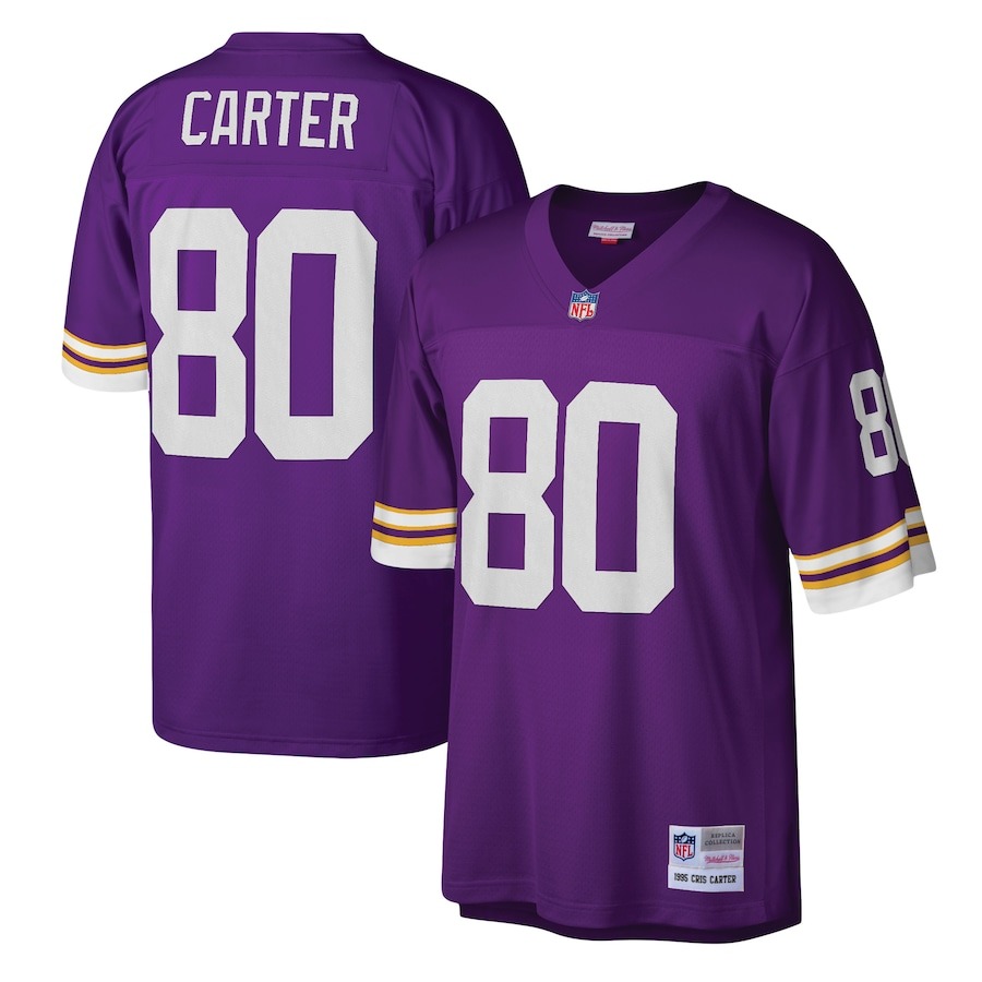 Men's Minnesota Vikings Cris Carter Mitchell & Ness Purple Legacy Replica Jersey - Jersey