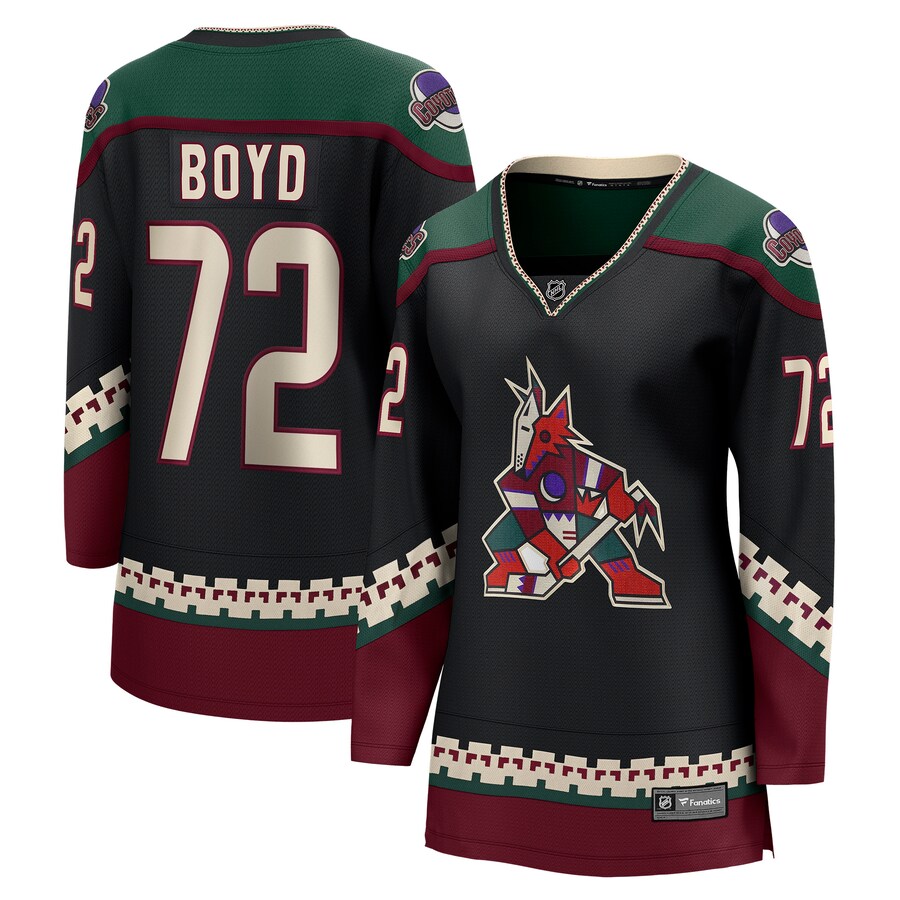 Women's Arizona Coyotes Travis Boyd Fanatics Branded Black Home Breakaway Player Jersey - Jersey