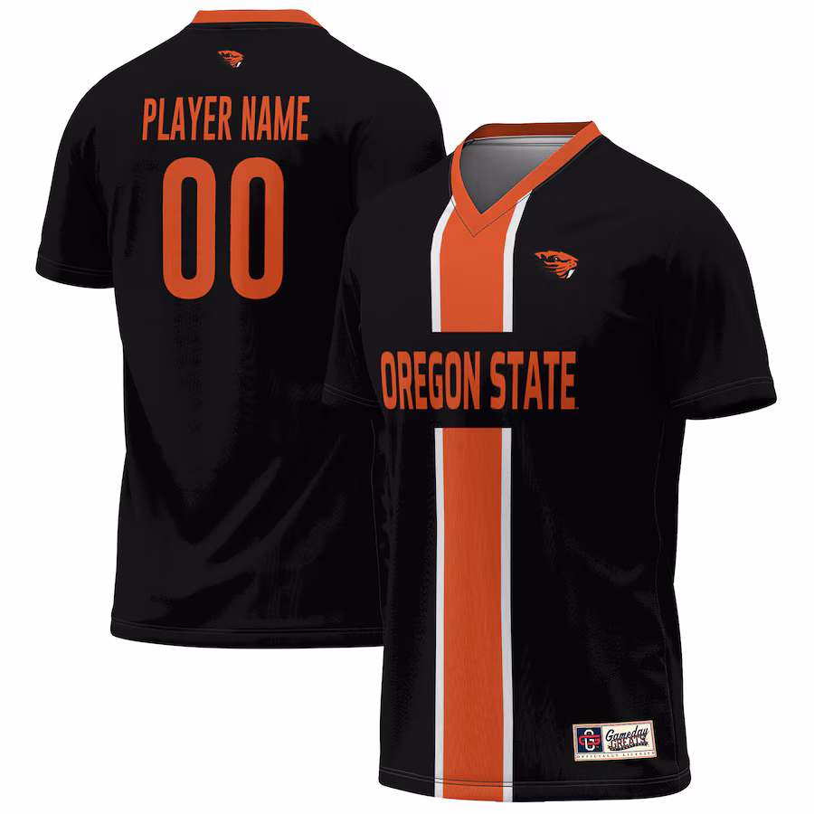 Oregon State Beavers GameDay Greats Youth Lightweight Pick-A-Player NIL Men's Soccer Jersey - Black - Jersey