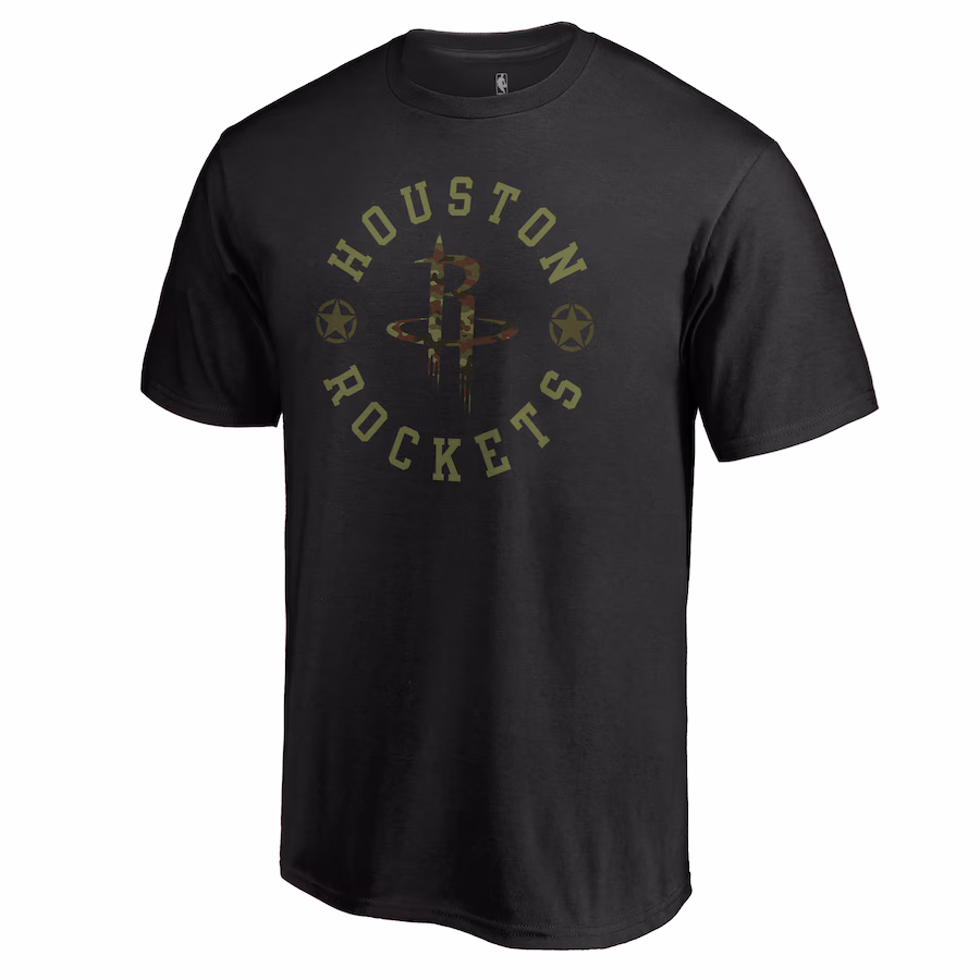 Men's Houston Rockets Black Liberty T-Shirt - Jersey