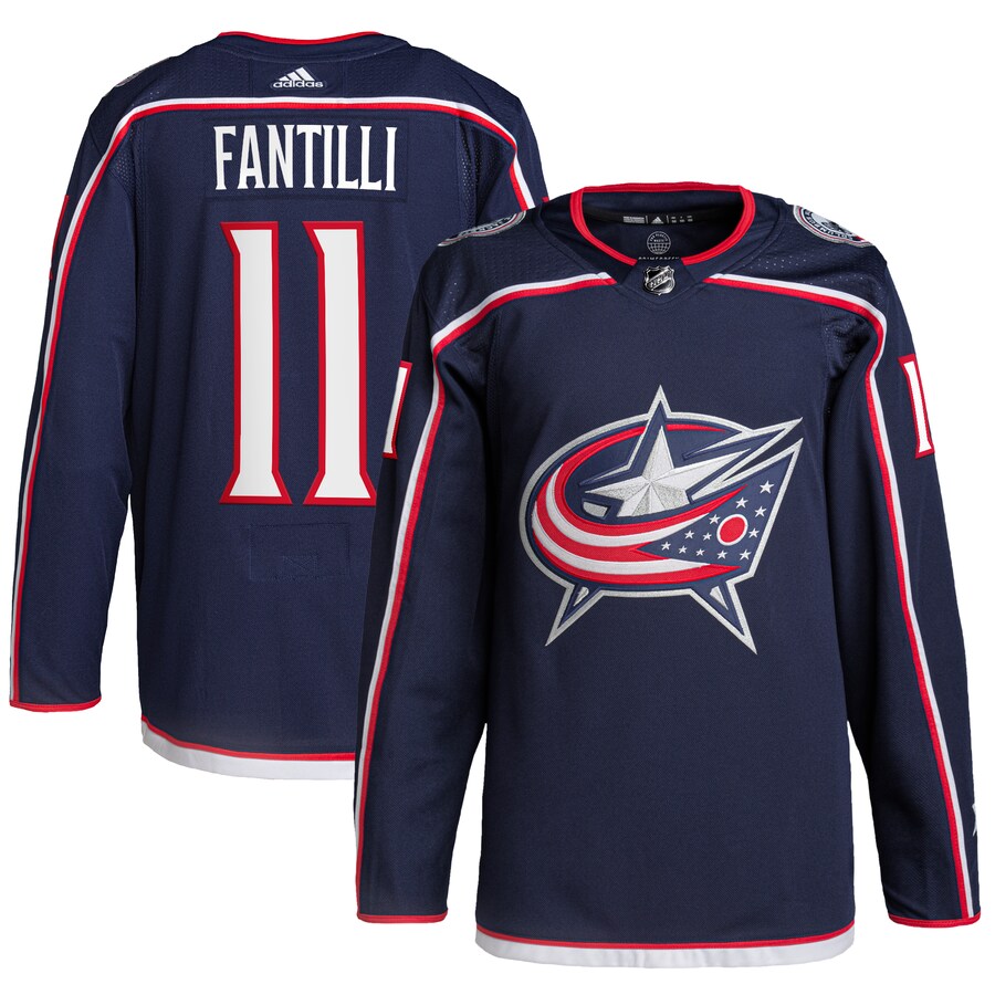 Men's Columbus Blue Jackets Adam Fantilli adidas Navy Home Primegreen Authentic Pro Player Jersey - Jersey