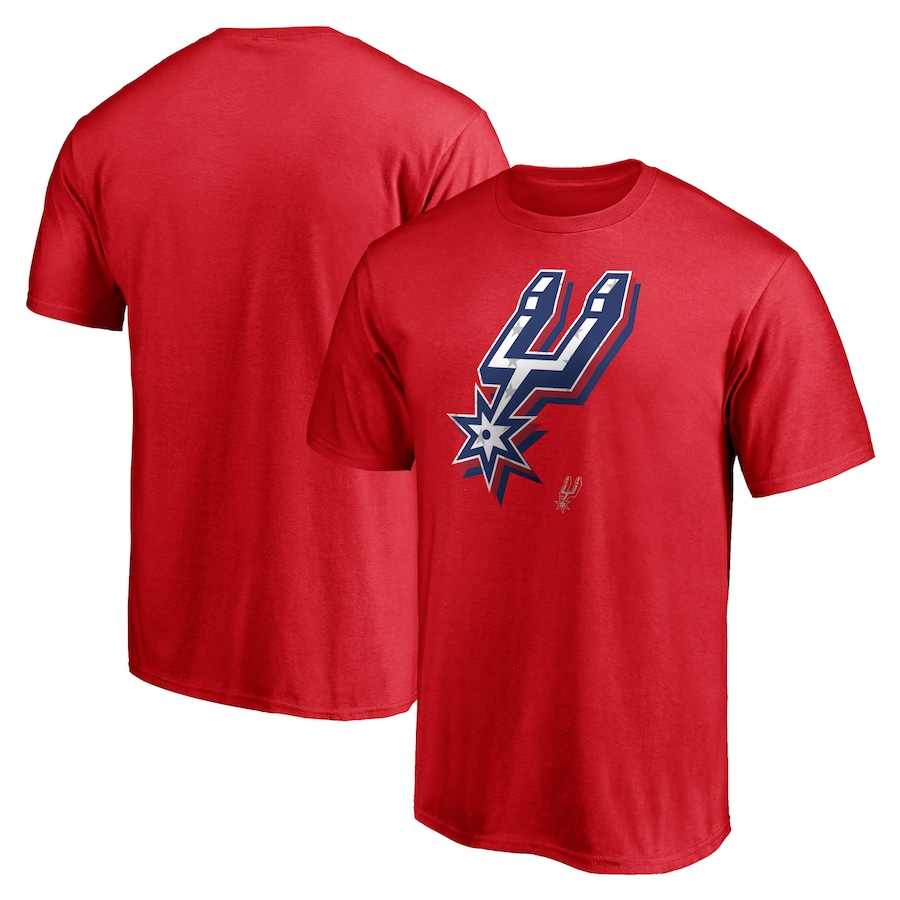 Men's San Antonio Spurs Red Red White & Team T-Shirt - Jersey