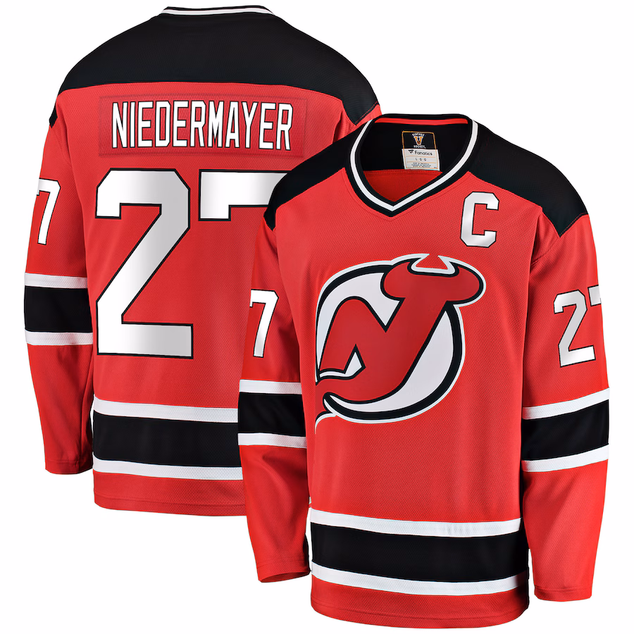 Men's New Jersey Devils Scott Niedermayer Fanatics Red Premier Breakaway Retired Player Jersey - Jersey