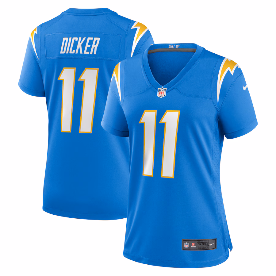 Women's Los Angeles Chargers Cameron Dicker Nike Powder Blue Game Jersey - Jersey