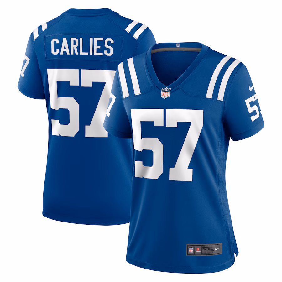 Women's Indianapolis Colts Jaylon Carlies Nike  Royal Game Jersey - Jersey
