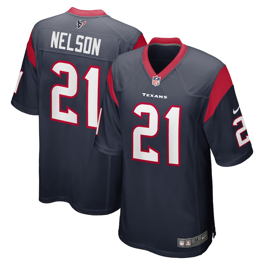 Men's Houston Texans Steven Nelson Nike Navy Game Player Jersey - Jersey