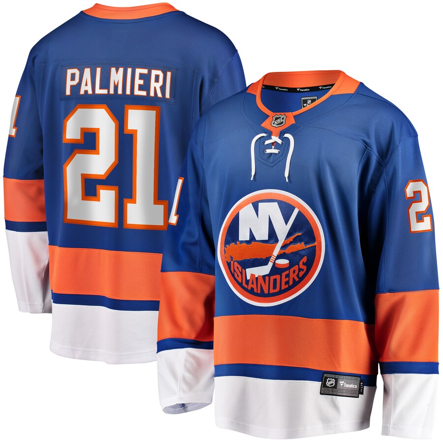 Men's New York Islanders Kyle Palmieri Fanatics Branded Royal 2017/18 Home Breakaway Replica Jersey - Jersey