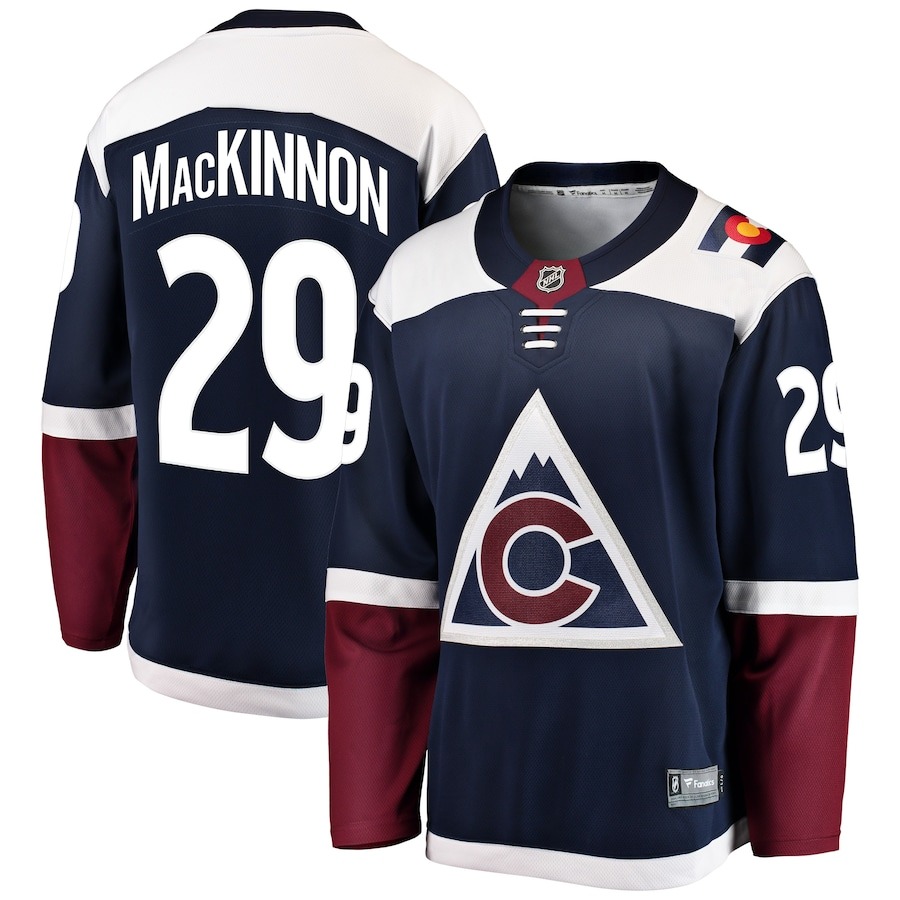 Men's Colorado Avalanche Nathan MacKinnon Fanatics Branded Navy Alternate Breakaway Player Jersey - Jersey