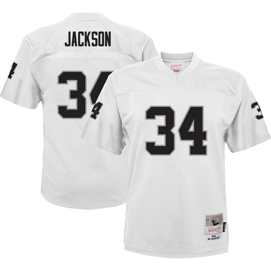 Youth Las Vegas Raiders Bo Jackson Mitchell & Ness White 1988 Retired Player Legacy Jersey - Jersey