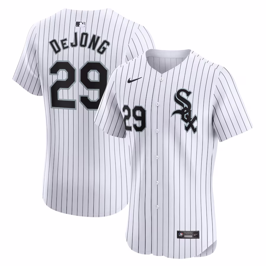 Men's Chicago White Sox Paul DeJong Nike White Home Elite Player Jersey - Jersey