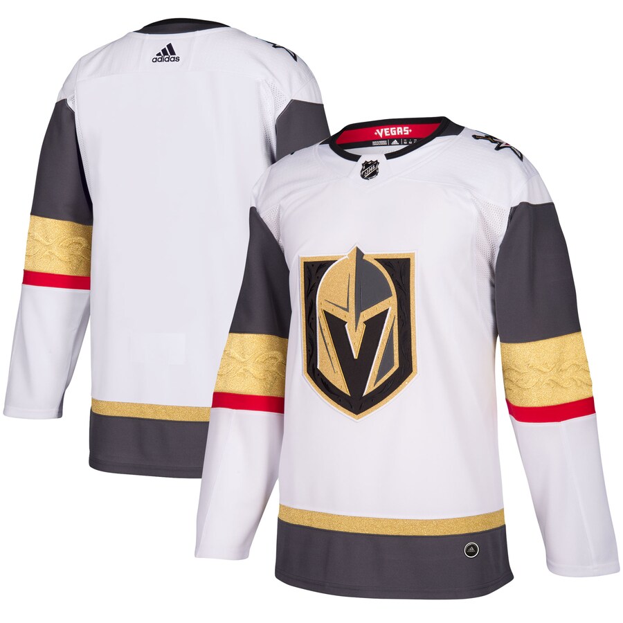 Men's Vegas Golden Knights adidas White Away Authentic Blank Jersey - Jersey