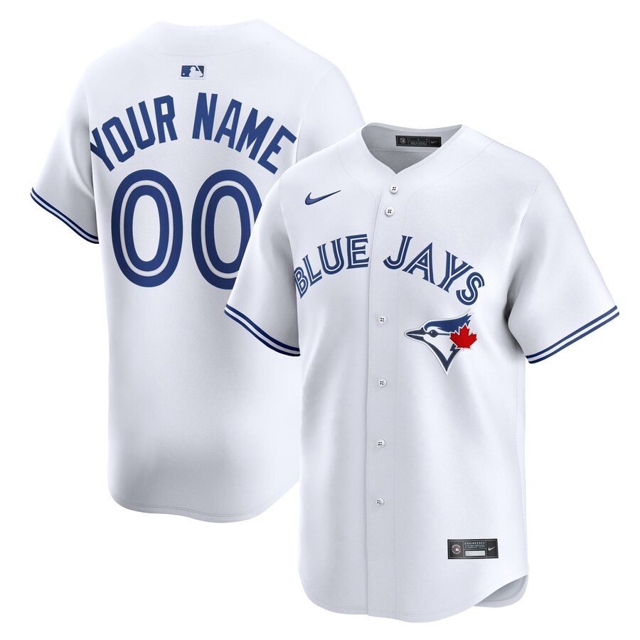 Youth Toronto Blue Jays Nike White Home Custom Limited Jersey - Jersey