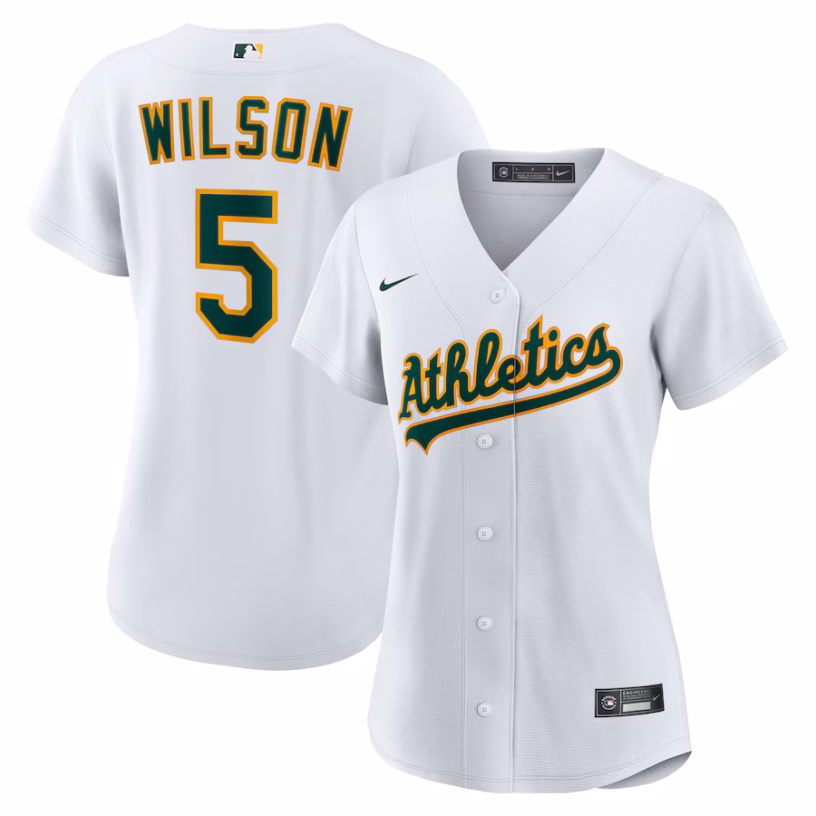 Women's Athletics Jacob Wilson Nike White Home Replica Jersey - Jersey