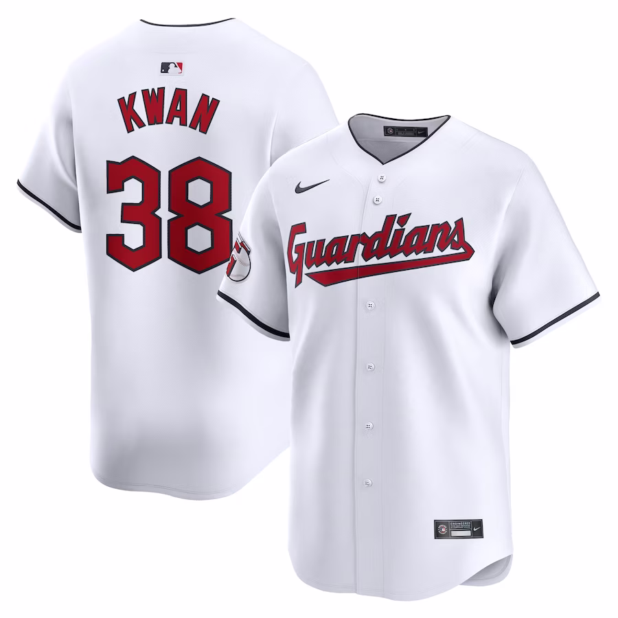 Men's Cleveland Guardians Steven Kwan Nike White Home Limited Player Jersey - Jersey
