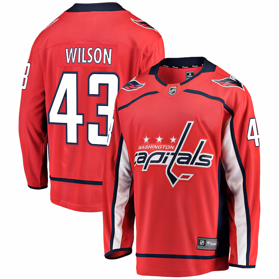 Men's Washington Capitals Tom Wilson Fanatics Red Home Premier Breakaway Player Jersey - Jersey