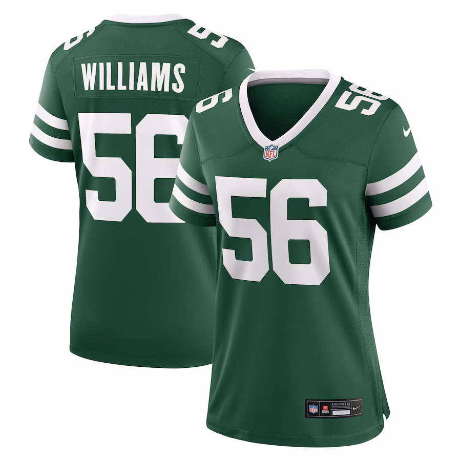 Women's New York Jets Legacy Quincy Williams Nike Green  Game Player Jersey - Jersey