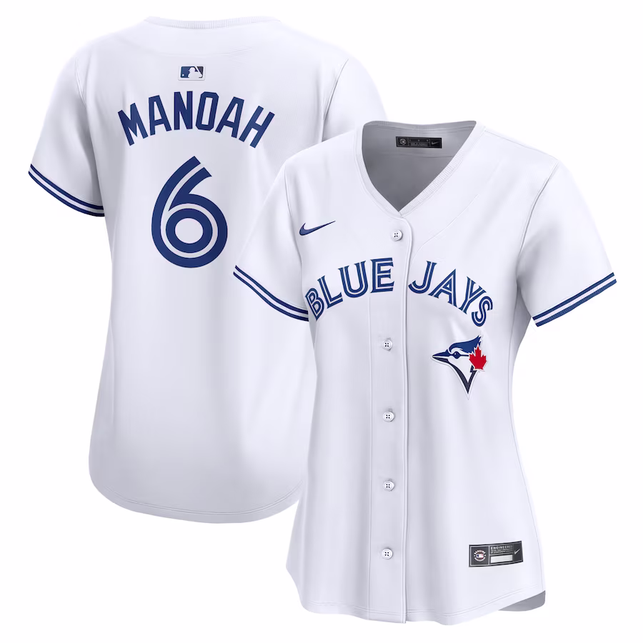 Women's Toronto Blue Jays Alek Manoah Nike White Home Limited Player Jersey - Jersey
