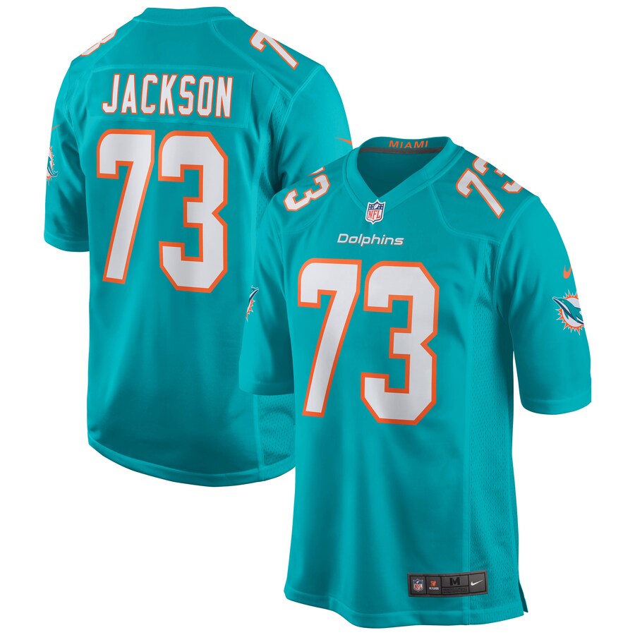 Men's Miami Dolphins Austin Jackson Nike Aqua Game Jersey - Jersey