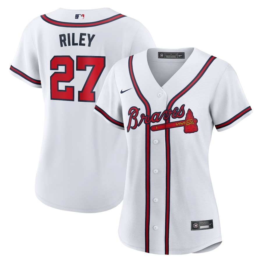 Women's Atlanta Braves Austin Riley Nike White Home Replica Jersey - Jersey