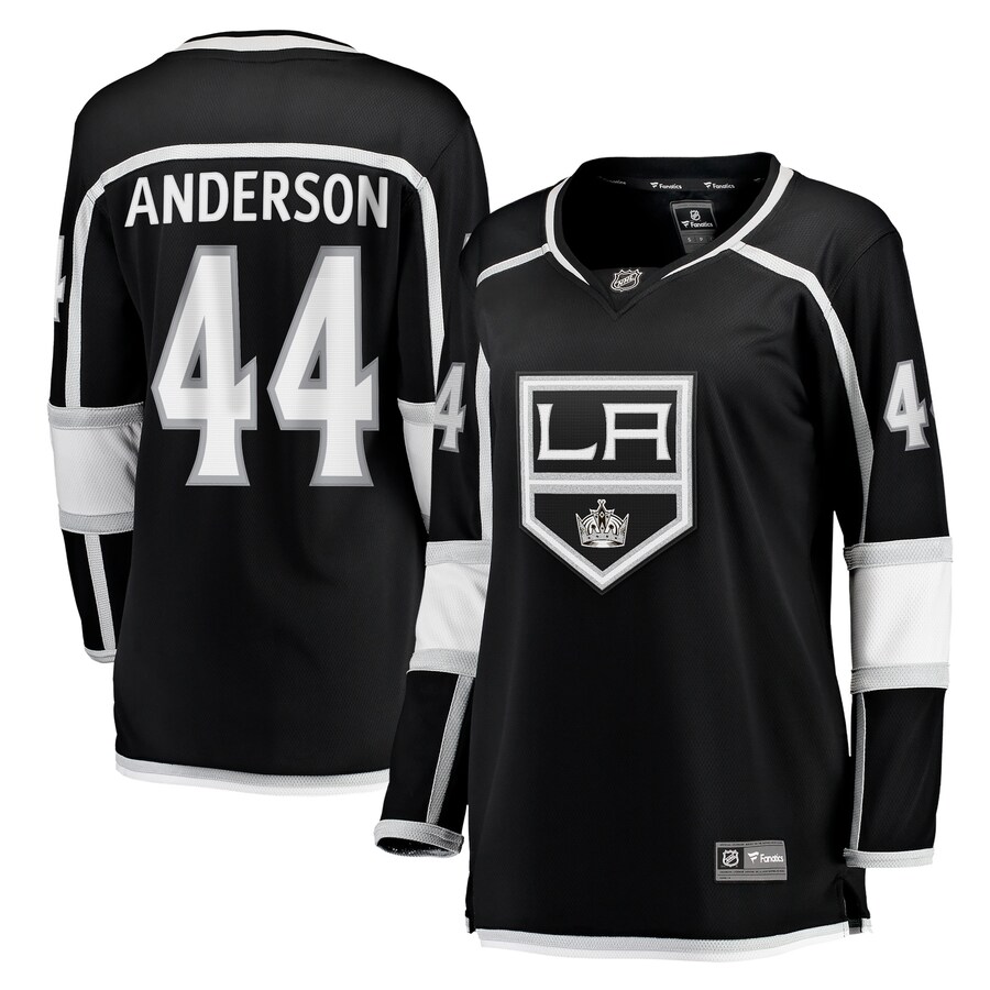 Women's Los Angeles Kings Mikey Anderson Fanatics Branded Black Home Breakaway Player Jersey - Jersey