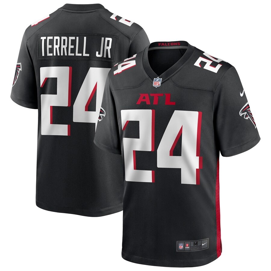 Men's Atlanta Falcons A.J. Terrell Jr. Nike Black Player Game Jersey - Jersey