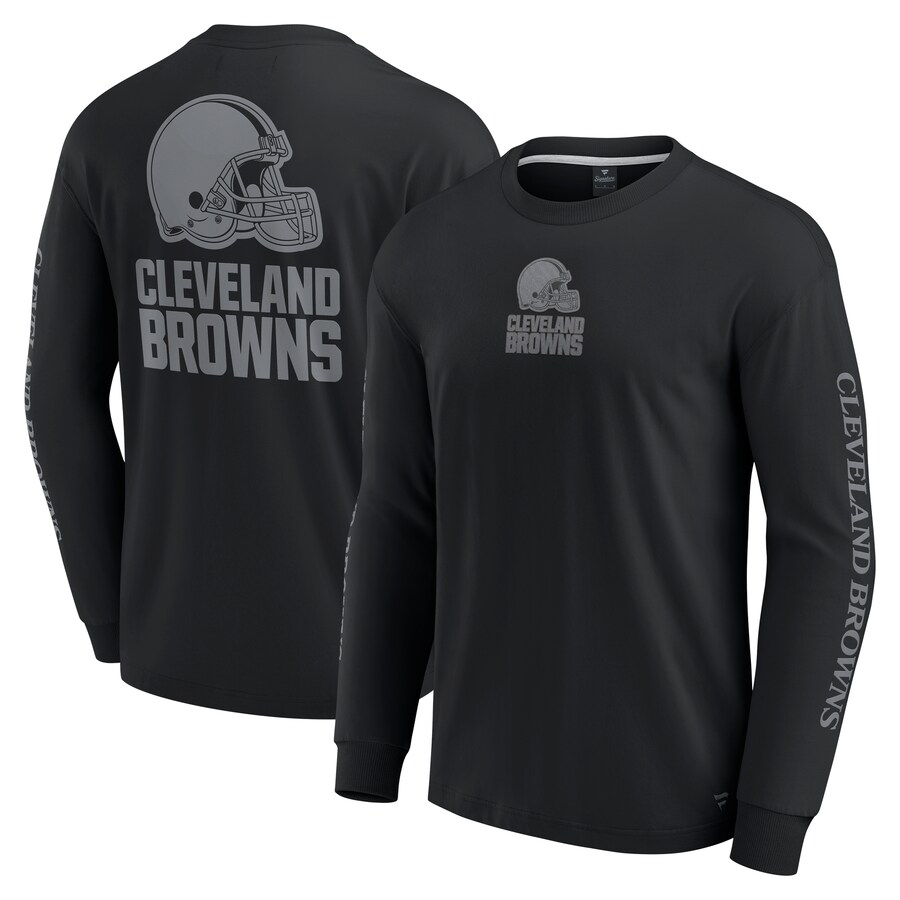 Unisex Cleveland Browns  Fanatics Black Elements Strive Long Sleeve T-Shirt - Jersey