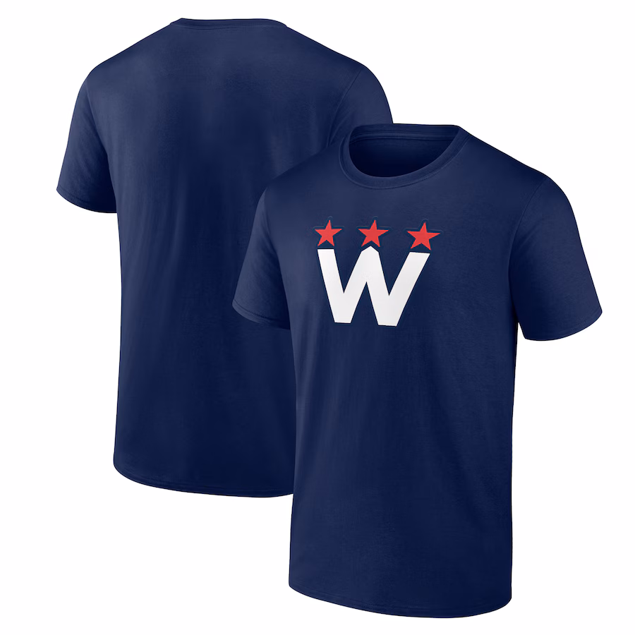 Men's Washington Capitals Navy Alternate Team Logo T-Shirt - Jersey