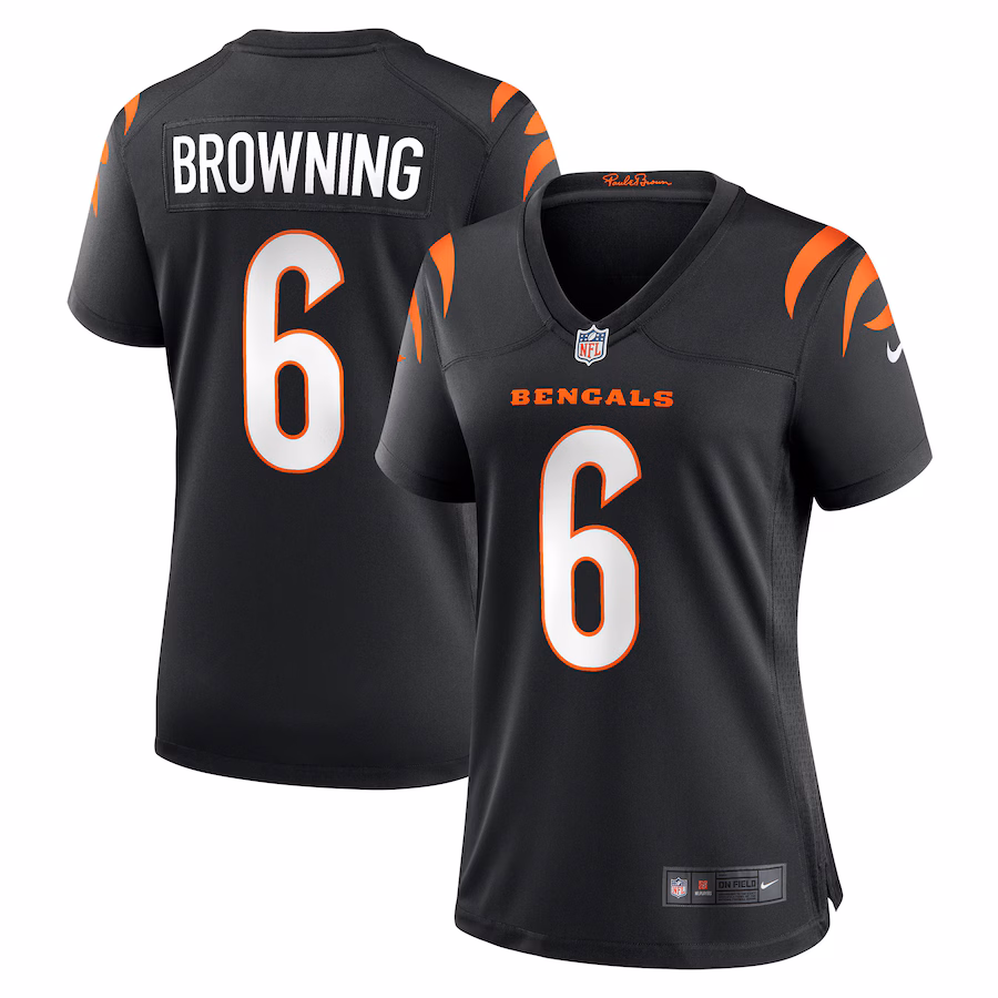 Women's Cincinnati Bengals Jake Browning Nike Black Game Jersey - Jersey