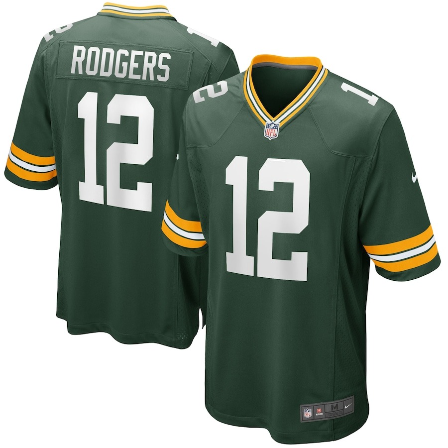 Men's Green Bay Packers Aaron Rodgers Nike Green Game Player Jersey - Jersey